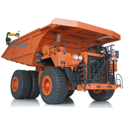 Orange 1/20 RC 793D Metall Hydraulischer Minen-LKW C793D Dumper Kipper I6X Radio ESC Motor Servo Lichtsystem Warntonsystem 