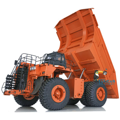Orange 1/20 RC 793D Metall Hydraulischer Minen-LKW C793D Dumper Kipper I6X Radio ESC Motor Servo Lichtsystem Warntonsystem 