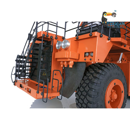 Orange 1/20 RC 793D Metall Hydraulischer Minen-LKW C793D Dumper Kipper I6X Radio ESC Motor Servo Lichtsystem Warntonsystem 
