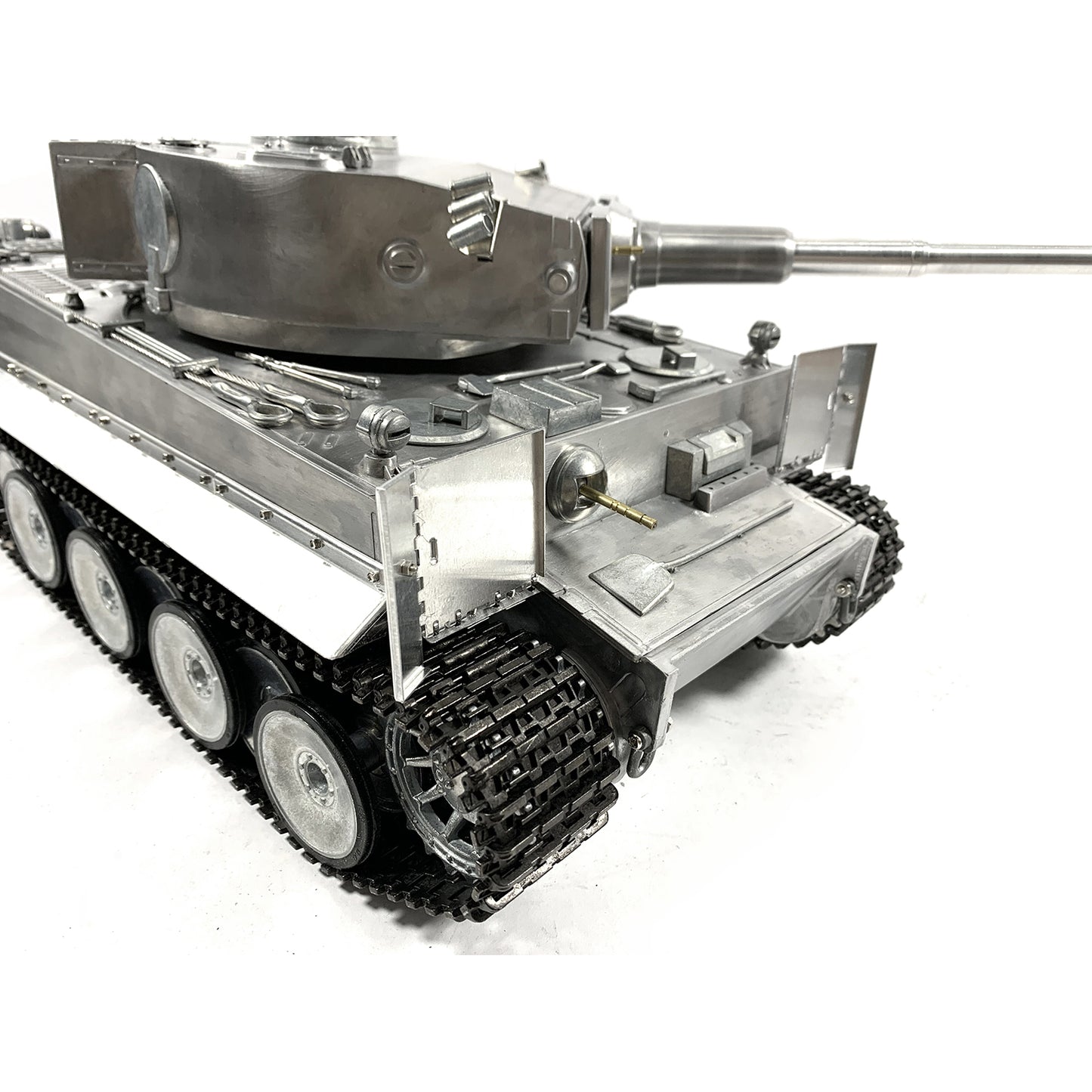Mato 100% Metall 1/16 Deutscher Tiger I Infrarot-Laufrückstoß RTR RC Panzer 1220 Fernbedienung Modell Sender 360 Turm