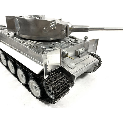 Mato 100% Metall 1/16 Deutscher Tiger I Infrarot-Laufrückstoß RTR RC Panzer 1220 Fernbedienung Modell Sender 360 Turm