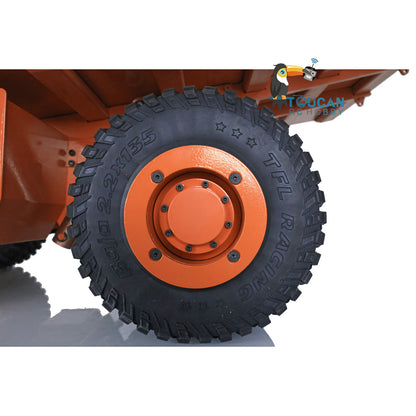 Orange 1/20 RC 793D Metall Hydraulischer Minen-LKW C793D Dumper Kipper I6X Radio ESC Motor Servo Lichtsystem Warntonsystem 