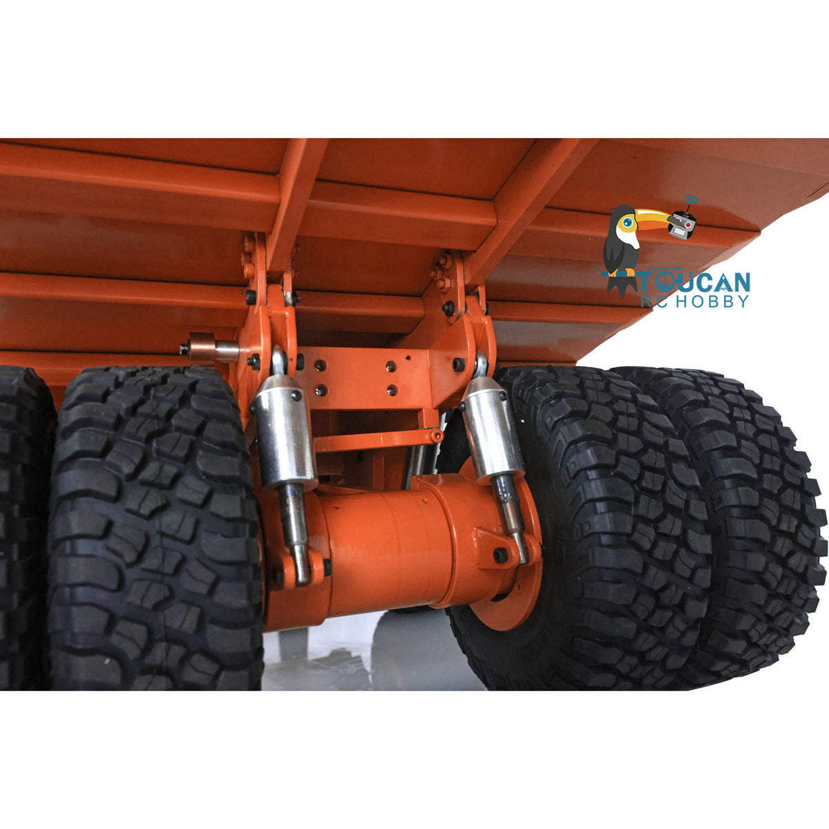 Orange 1/20 RC 793D Metall Hydraulischer Minen-LKW C793D Dumper Kipper I6X Radio ESC Motor Servo Lichtsystem Warntonsystem 