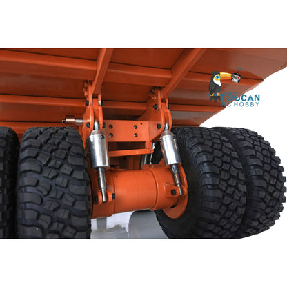 Orange 1/20 RC 793D Metall Hydraulischer Minen-LKW C793D Dumper Kipper I6X Radio ESC Motor Servo Lichtsystem Warntonsystem 