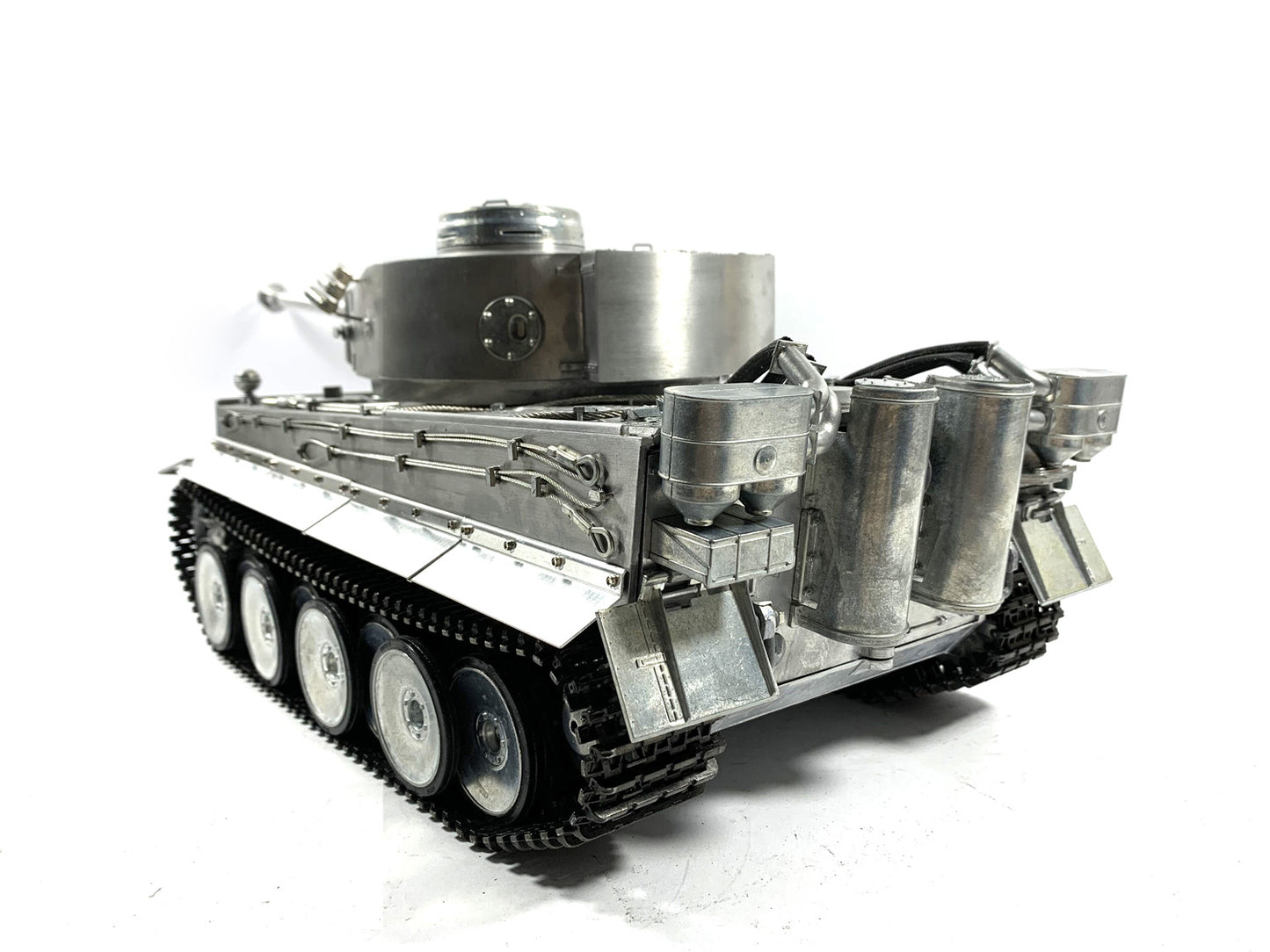 Mato 100% Metall 1/16 Deutscher Tiger I Infrarot-Laufrückstoß RTR RC Panzer 1220 Fernbedienung Modell Sender 360 Turm