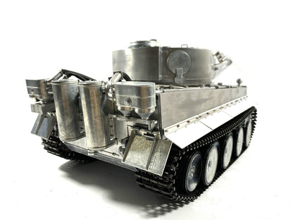 Mato 100% Metall 1/16 Deutscher Tiger I Infrarot-Laufrückstoß RTR RC Panzer 1220 Fernbedienung Modell Sender 360 Turm