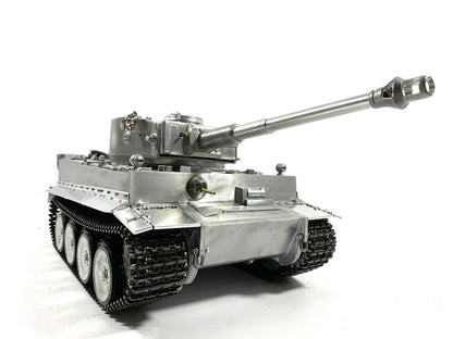 Mato 100% Metall 1/16 Deutscher Tiger I Infrarot-Laufrückstoß RTR RC Panzer 1220 Fernbedienung Modell Sender 360 Turm