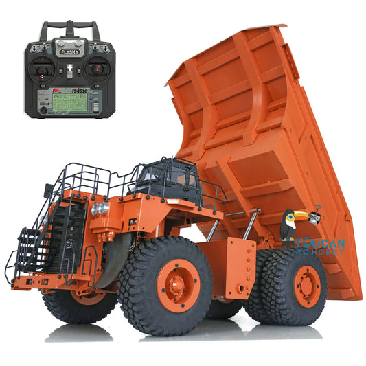 Orange 1/20 RC 793D Metall Hydraulischer Minen-LKW C793D Dumper Kipper I6X Radio ESC Motor Servo Lichtsystem Warntonsystem 