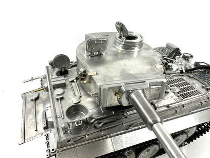 Mato 100% Metall 1/16 Deutscher Tiger I Infrarot-Laufrückstoß RTR RC Panzer 1220 Fernbedienung Modell Sender 360 Turm
