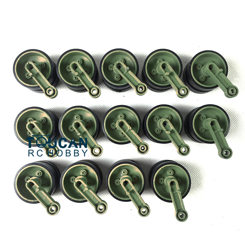 Ersatzteile Zubehör für Henglong 1/16 USA M1A2 Abrams Ferngesteuerter Panzer 3918 Ketten Kettenräder Leiträder Lauf