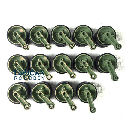 Ersatzteile Zubehör für Henglong 1/16 USA M1A2 Abrams Ferngesteuerter Panzer 3918 Ketten Kettenräder Leiträder Lauf