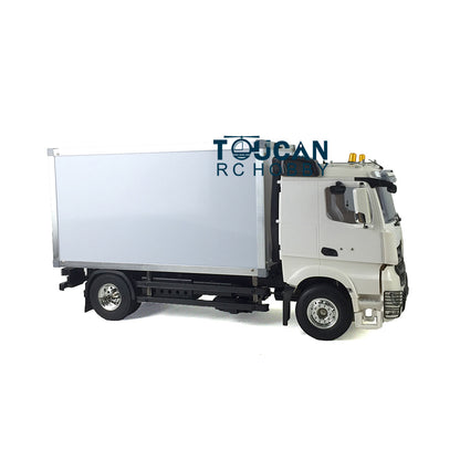 Toucanrc 1/14 2-Achsen-Lieferwagen, Kunststoffbehälter, RC-Sattelzugmaschine, Modell, Motor, Radio, ESC für Tamiyaya-Anhängerfahrzeuge