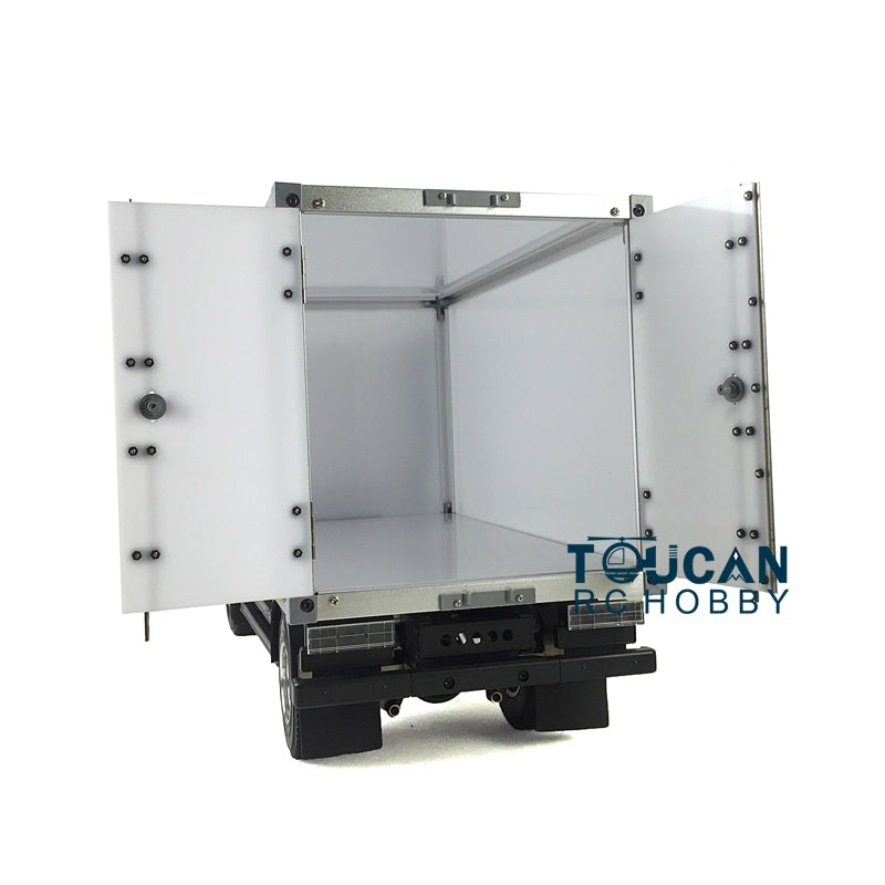 1/14 Toucanrc RC Modell LKW 2 Achsen Traktor Auto KIT Lackiert Container Motor Lieferfahrzeuge für Fernbedienung Tamiyaya