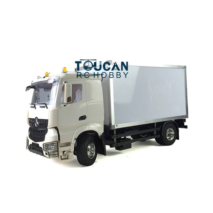 1/14 Toucanrc RC Modell LKW 2 Achsen Traktor Auto KIT Lackiert Container Motor Lieferfahrzeuge für Fernbedienung Tamiyaya