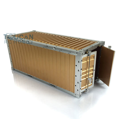 Toucanrc 20ft Vollmetallcontainer 436*182*193mm für 1/14 RC Sattelzugmaschine Anhänger Tamiyaya Modellfahrzeuge s