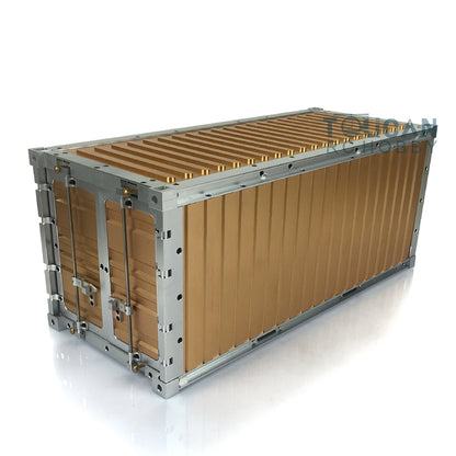 Toucanrc 20ft Vollmetallcontainer 436*182*193mm für 1/14 RC Sattelzugmaschine Anhänger Tamiyaya Modellfahrzeuge s