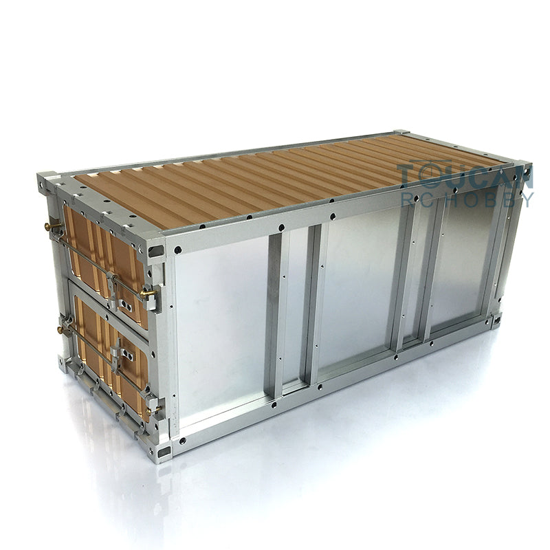 Toucanrc 20ft Vollmetallcontainer 436*182*193mm für 1/14 RC Sattelzugmaschine Anhänger Tamiyaya Modellfahrzeuge s