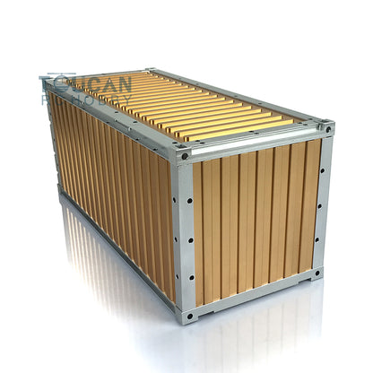 Toucanrc 20ft Vollmetallcontainer 436*182*193mm für 1/14 RC Sattelzugmaschine Anhänger Tamiyaya Modellfahrzeuge s
