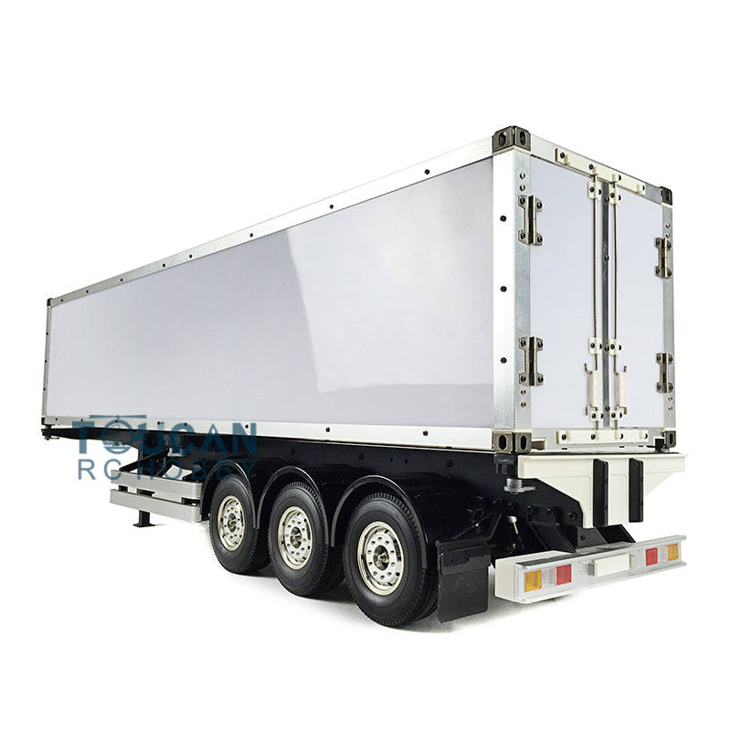 Uassembled TOUCAN RC HOBBY 1/14 40ft Reefer Semi-trailer KIT 3Axles Chassis Container Tractor Truck