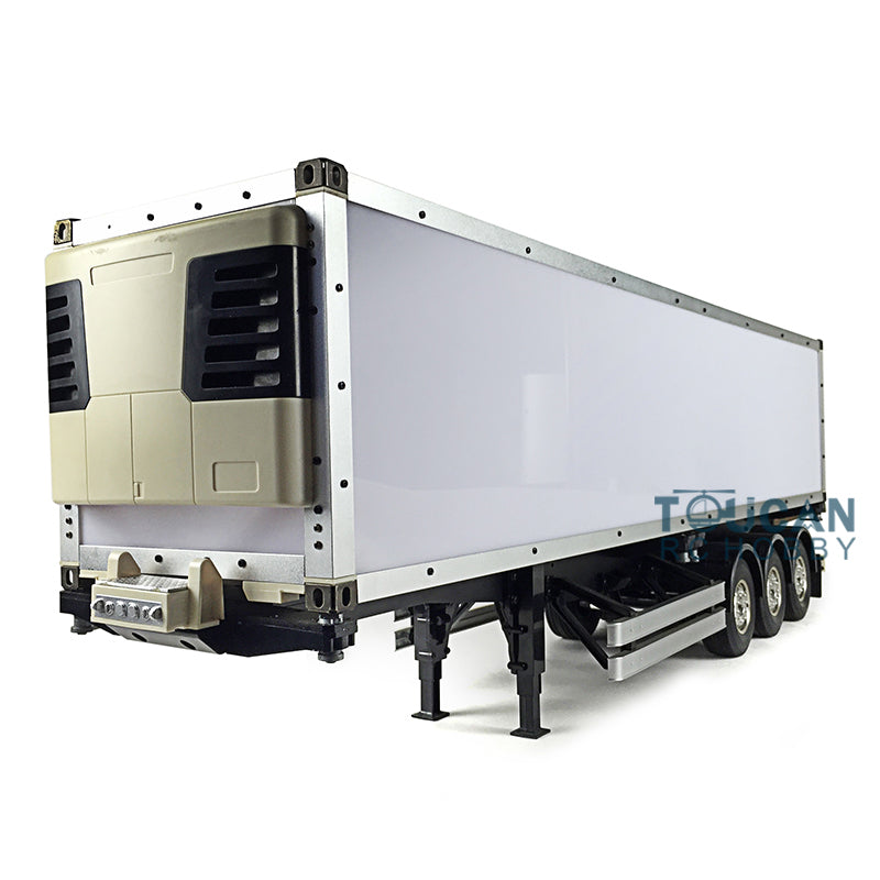 Uassembled TOUCAN RC HOBBY 1/14 40ft Reefer Semi-trailer KIT 3Axles Chassis Container Tractor Truck