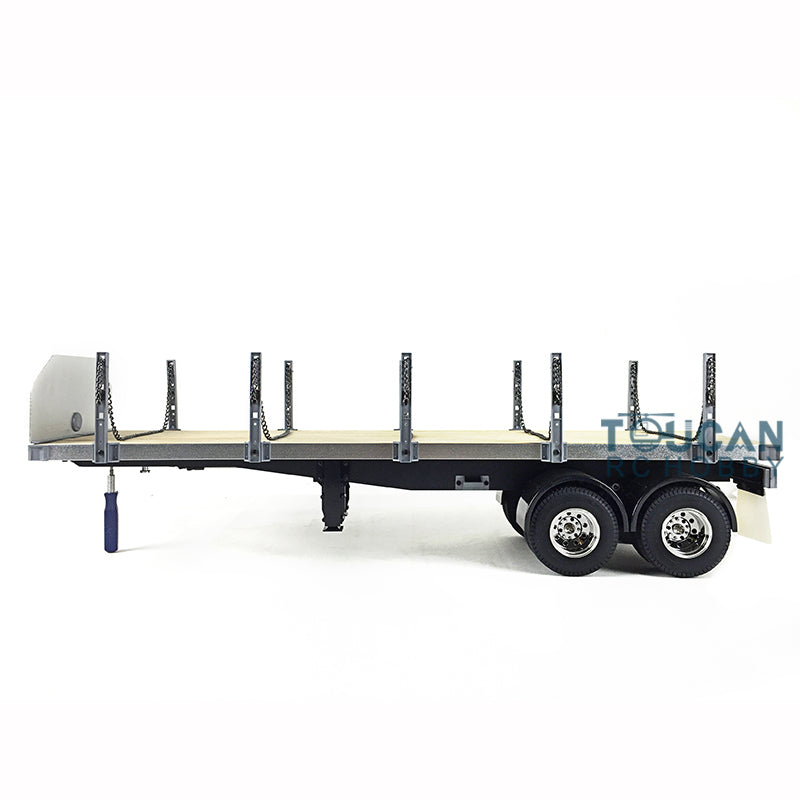 Toucanrc 1/14 2 Achsen RC Pritsche Auflieger für DIY Tamiyaya Fernbedienung Traktor Lkw Modell Fahrzeug rl 