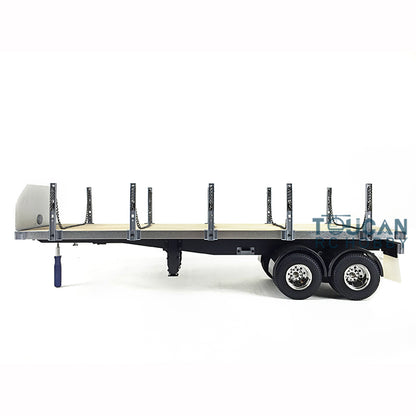 Toucanrc 1/14 2 Achsen RC Pritsche Auflieger für DIY Tamiyaya Fernbedienung Traktor Lkw Modell Fahrzeug rl 