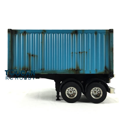 1/14 Toucanrc 20ft Chassis Container Box RC Sattelauflieger für Fernbedienung DIY Tamiyaya Traktor LKW l