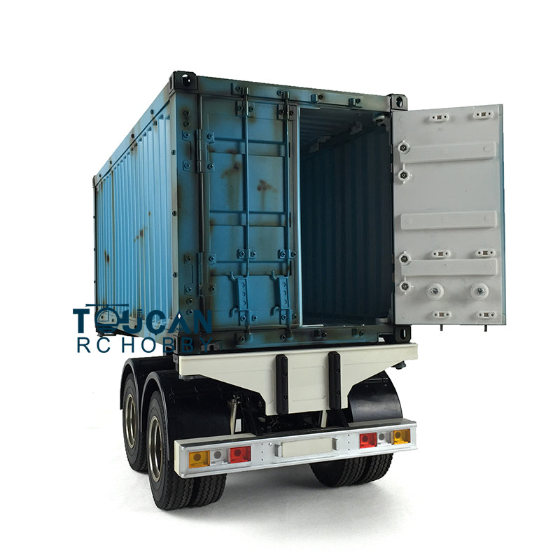 1/14 Toucanrc 20ft Chassis Container Box RC Sattelauflieger für Fernbedienung DIY Tamiyaya Traktor LKW l