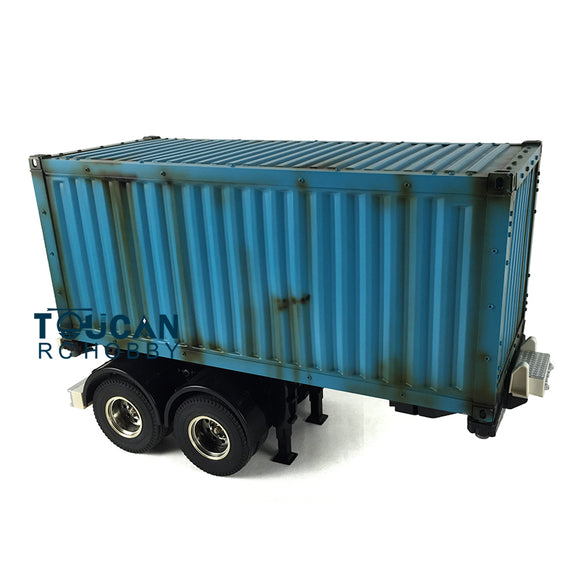 1/14 Toucanrc 20ft Chassis Container Box RC Semi Trailer for Remote Control DIY Tamiyaya Tractor Truck l