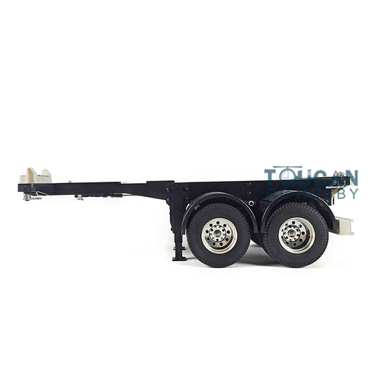 Toucanrc 1/14 20ft Chassis 2Axles for 1/14 DIYya RC Tractor Truck Remote Control Trailer Vehicle Model rl