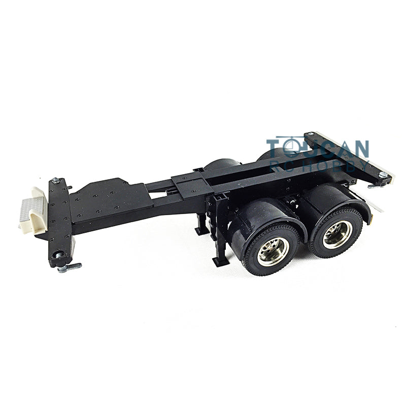 Toucanrc 1/14 20ft Chassis 2 Achsen für 1/14 DIY Tamiyaya RC Traktor Lkw Fernbedienung Anhänger Fahrzeug Modell rl