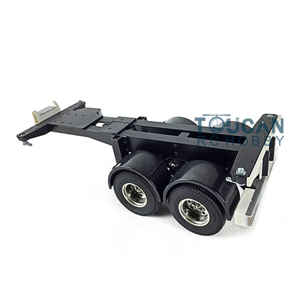 Toucanrc 1/14 20ft Chassis 2 Achsen für 1/14 DIY Tamiyaya RC Traktor Lkw Fernbedienung Anhänger Fahrzeug Modell rl