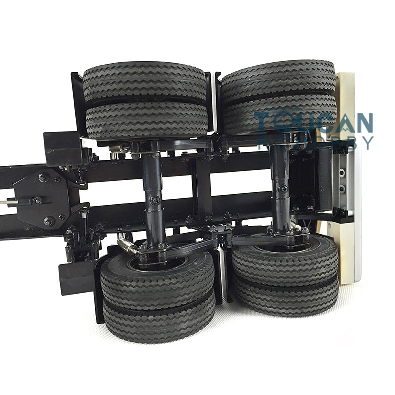 Toucanrc 1/14 20ft Chassis 2 Achsen für 1/14 DIY Tamiyaya RC Traktor Lkw Fernbedienung Anhänger Fahrzeug Modell rl