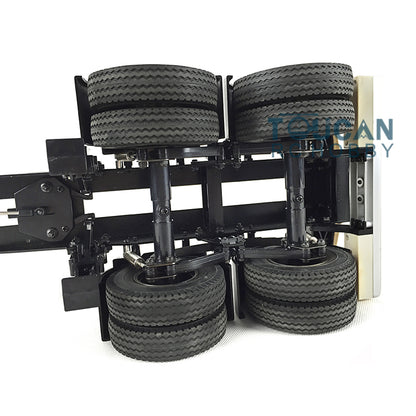 Toucanrc 1/14 20ft Chassis 2 Achsen für 1/14 DIY Tamiyaya RC Traktor Lkw Fernbedienung Anhänger Fahrzeug Modell rl