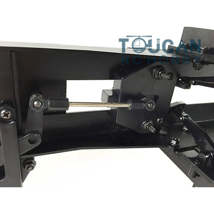 Toucanrc 1/14 20ft Chassis 2 Achsen für 1/14 DIY Tamiyaya RC Traktor Lkw Fernbedienung Anhänger Fahrzeug Modell rl
