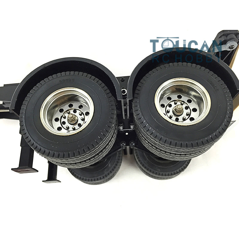 Toucanrc 1/14 20ft Chassis 2 Achsen für 1/14 DIY Tamiyaya RC Traktor Lkw Fernbedienung Anhänger Fahrzeug Modell rl