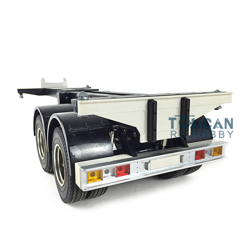 Toucanrc 1/14 20ft Chassis 2 Achsen für 1/14 DIY Tamiyaya RC Traktor Lkw Fernbedienung Anhänger Fahrzeug Modell rl