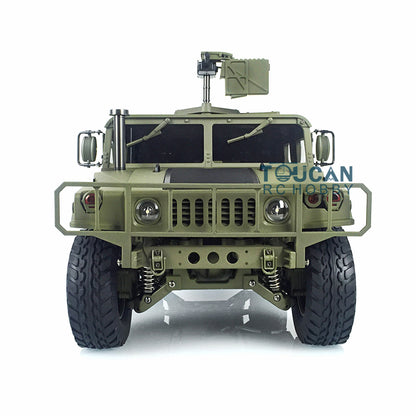 TOUCAN RC HOBBY HG 1/10 RC Green 4*4 P408 U.S. Military Vehicle Racing Car 2Speed ESC Motor 16CH Radio W/O Battery Charger Light & Sound System
