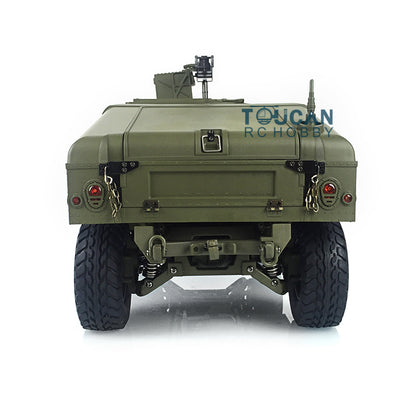 TOUCAN RC HOBBY HG 1/10 RC Green 4*4 P408 U.S. Military Vehicle Racing Car 2Speed ESC Motor 16CH Radio W/O Battery Charger Light & Sound System