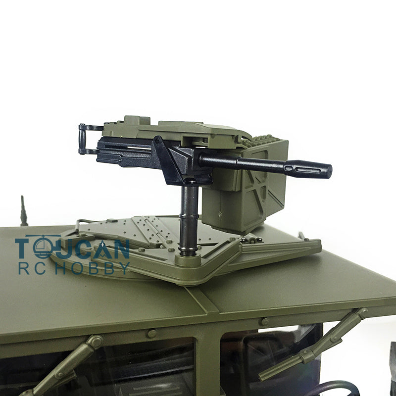 TOUCAN RC HOBBY HG 1/10 RC Green 4*4 P408 U.S. Military Vehicle Racing Car 2Speed ESC Motor 16CH Radio W/O Battery Charger Light & Sound System