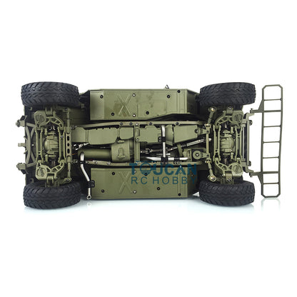TOUCAN RC HOBBY HG 1/10 RC Green 4*4 P408 U.S. Military Vehicle Racing Car 2Speed ESC Motor 16CH Radio W/O Battery Charger Light & Sound System