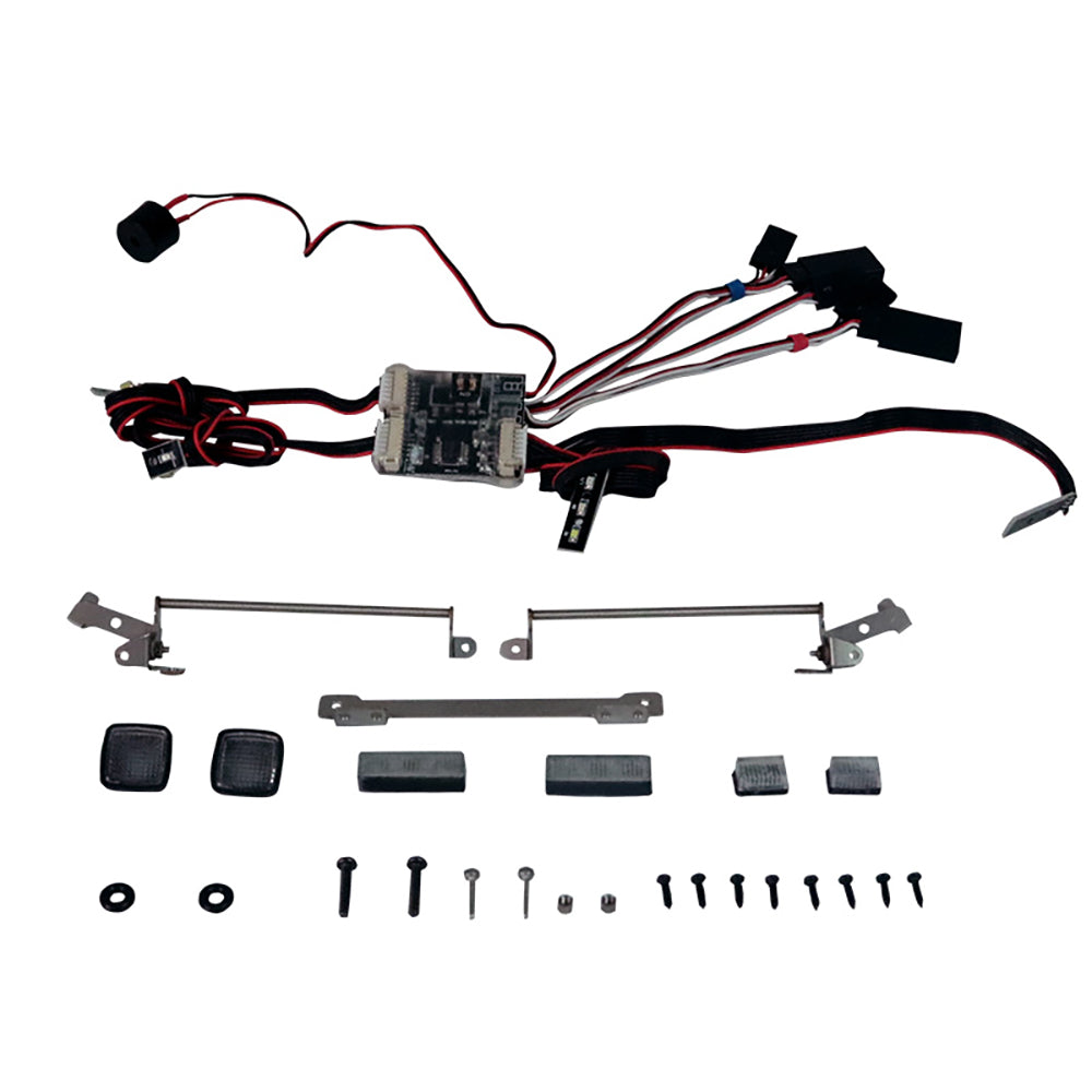 Lichtsystemmodul für DIY JDM-121 Zusammengebautes Modell im Maßstab 1/14 Hydraulischer RC-Gabelstapler Funkgesteuerter Transferwagen