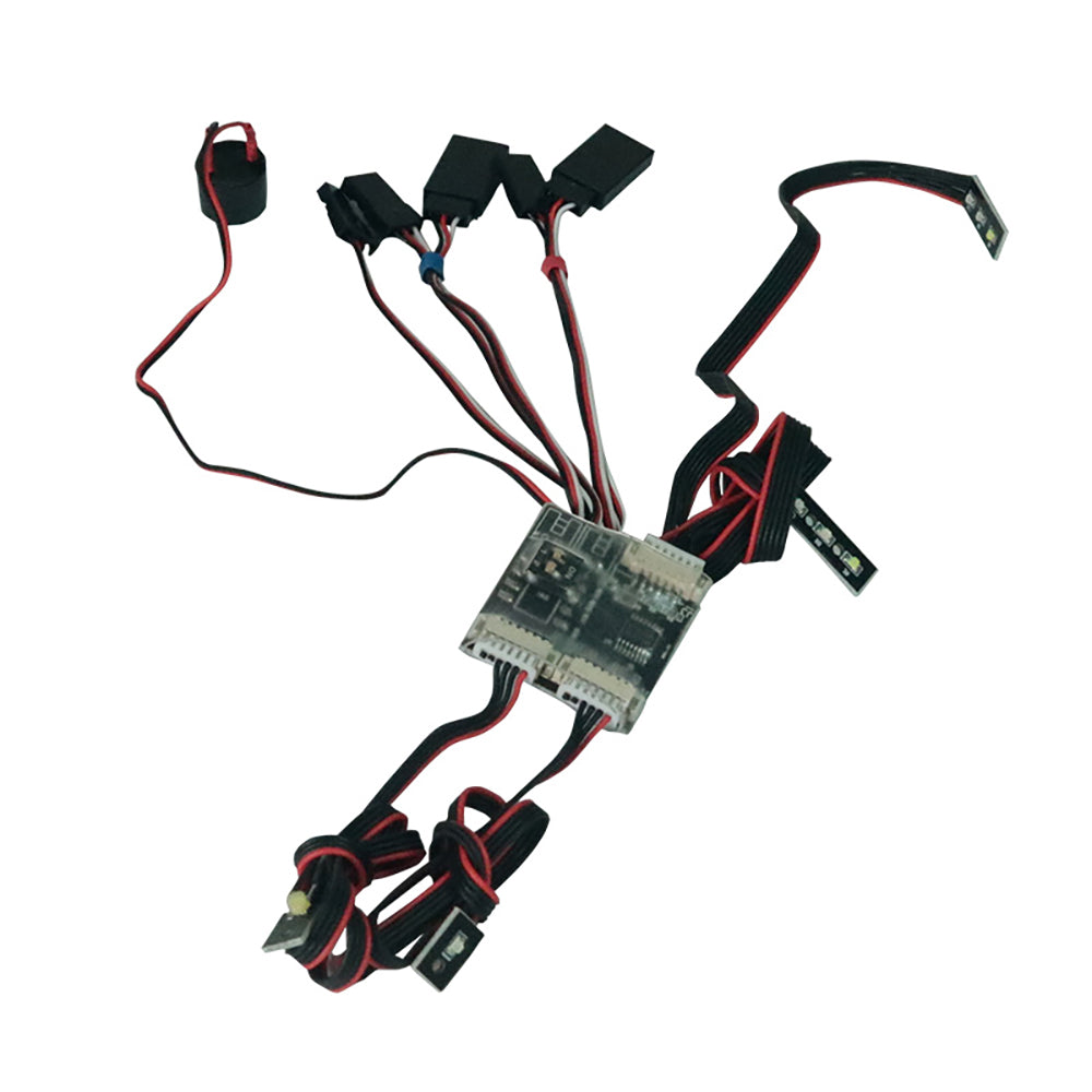 Lichtsystemmodul für DIY JDM-121 Zusammengebautes Modell im Maßstab 1/14 Hydraulischer RC-Gabelstapler Funkgesteuerter Transferwagen