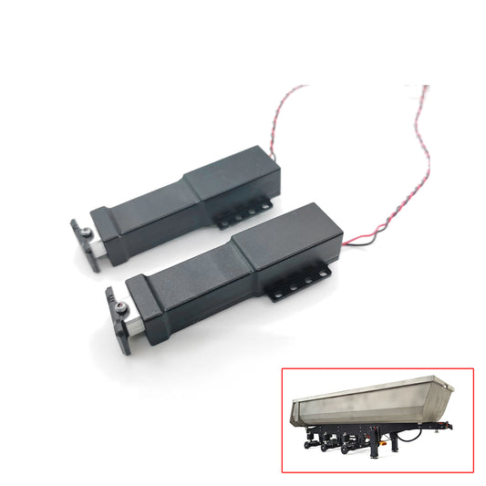 Grad Metall Elektrische Beine DIY Für 1:14 Skala 998 3 Achsen RC Hydraulische Anhänger Modelle Fernbedienung Lkw Autos