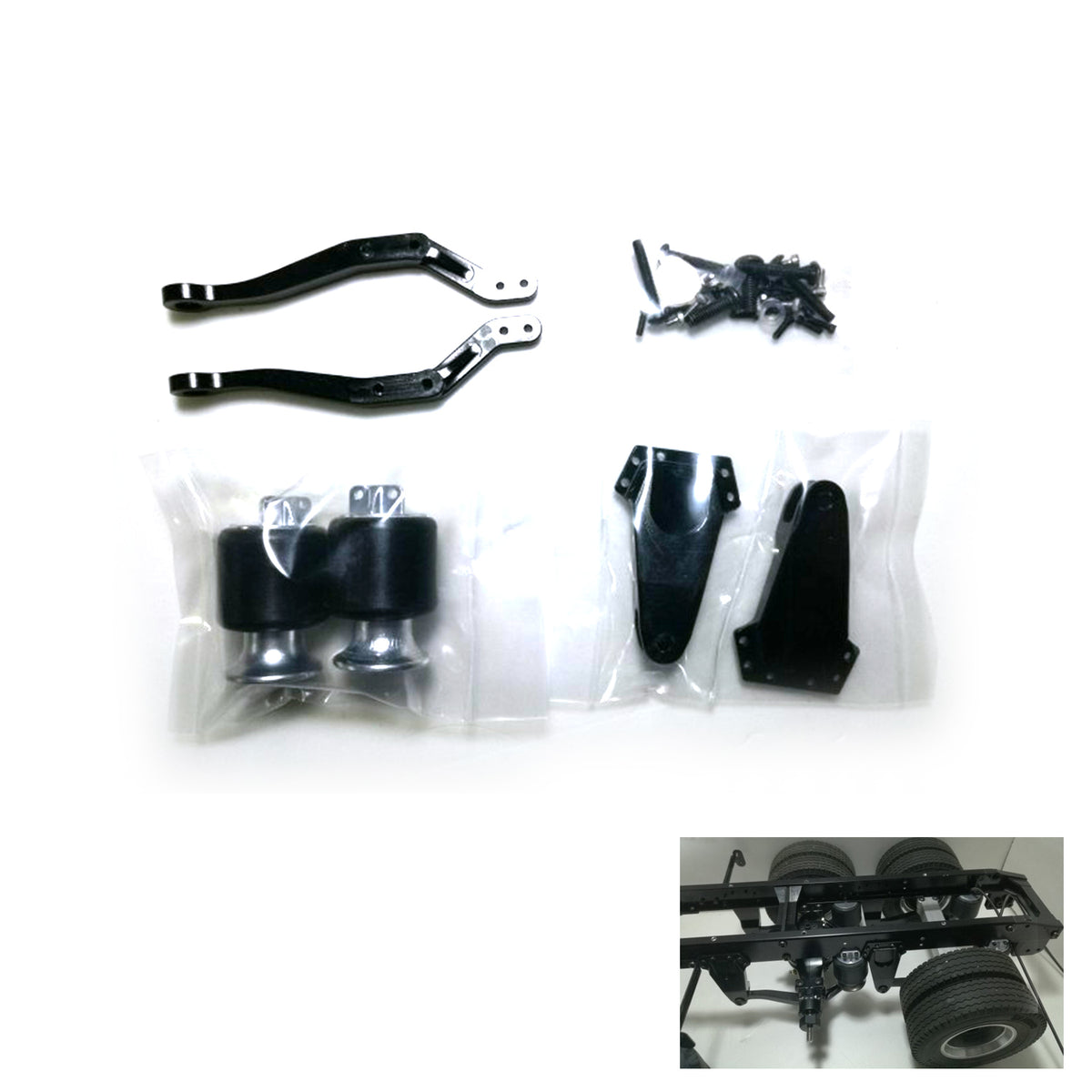TOUCAN RC HOBBY Degree Air Bag Suspension For 1/14 Scale 56335 RC Tractor Truck Car Remote Control Construction Vehicle Model