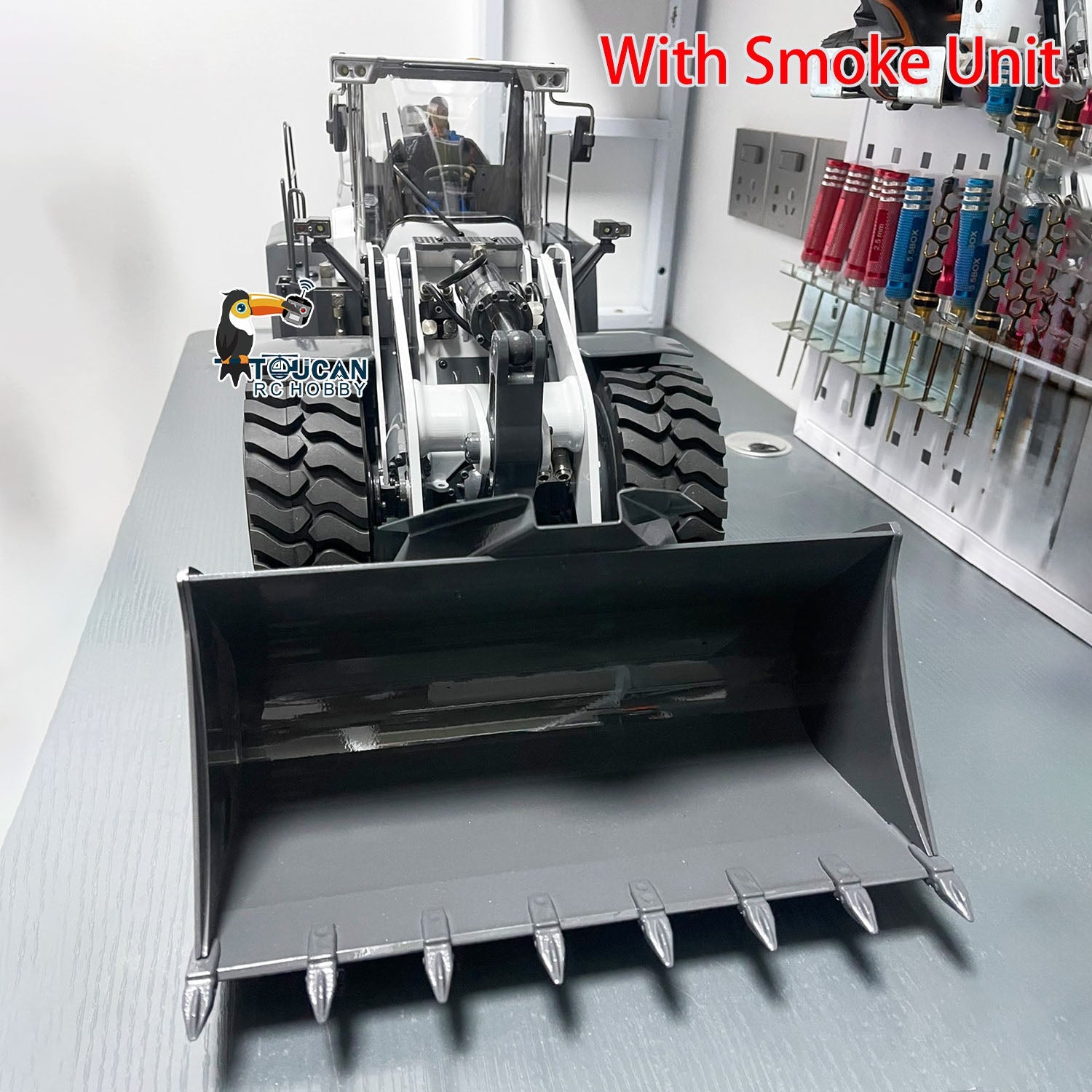 Loader Remote Control Brake In Stock XDRC 580 Metal 1/14 RC Hydraulic Equipment Loader Remote Cont ...