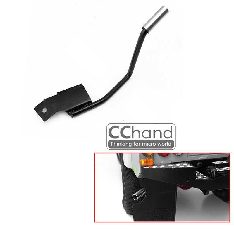 CCHand Metall DIY Ersatzteil Auspuffrohr Passend für 1/10 RC Crawler G2 Funkgesteuerte D90 Modellautos