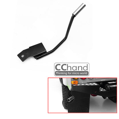 CCHand Metall DIY Ersatzteil Auspuffrohr Passend für 1/10 RC Crawler G2 Funkgesteuerte D90 Modellautos
