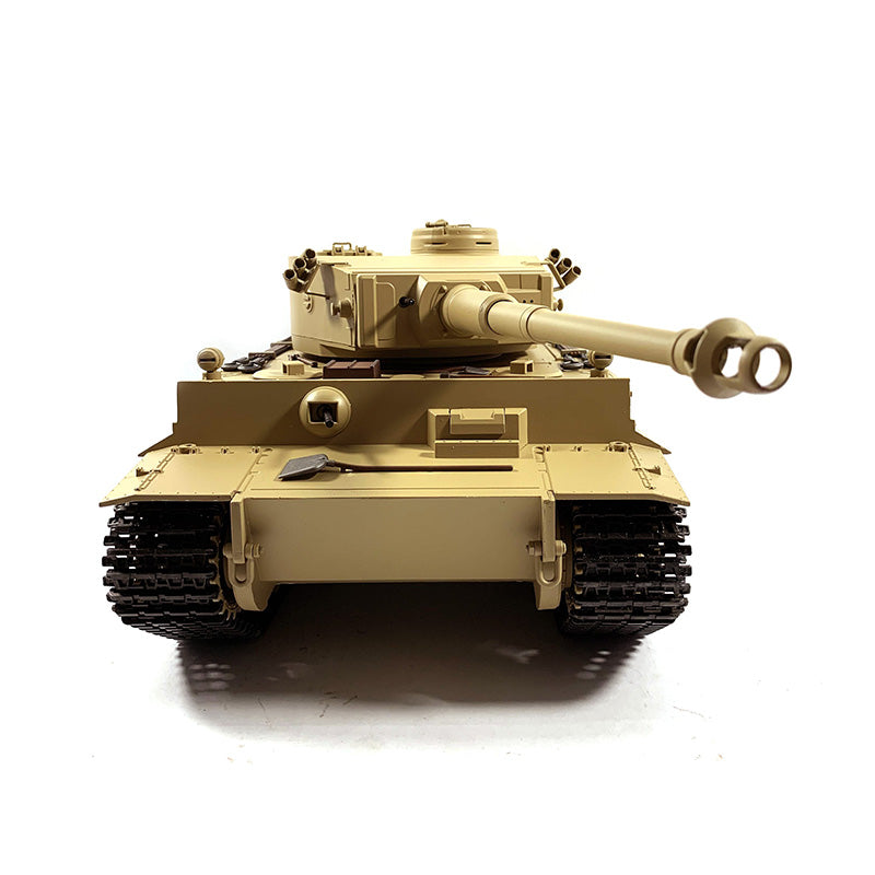Mato 100 % Metall, Maßstab 1/16, gelb, deutscher Tiger I BB-Schießsatz, RC-Panzer 1220, Stahl-Antriebsgetriebe, gepanzertes Fahrzeug