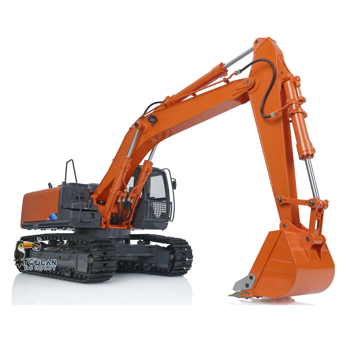 Metall 1/12 Skala RC Hydraulikbagger Modell DIM H2 ZX210 Fernbedienung Bagger Truck W/Motor Radio Licht Aufkleber 